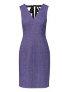 Banana Republic Womens Tie-back Sheath Dress Purple Size 8