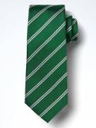 Banana Republic Mens Double Stripe Tie - Trendy Green