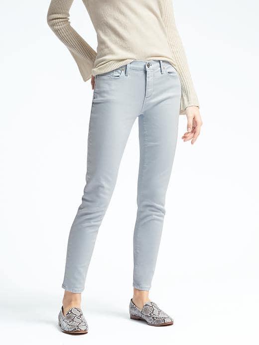 Banana Republic Womens Light Blue Skinny Crop Jean - Light Blue