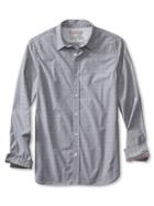 Banana Republic Heritage Clip Dot Shirt Size L Tall - Preppy Navy