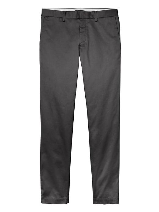 Banana Republic Mens Emerson Straight Rapid Movement Chino Pant Charcoal Size 34w