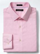 Banana Republic Mens Camden Fit Non Iron Dobby Micro Print Shirt - Pink