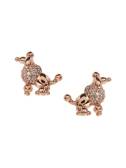 Banana Republic Womens Balloon Poodle Stud Earring Rose Gold Size One Size