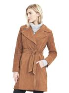 Banana Republic Womens Limited Edition Suede Trench Dark Brown Size Xs