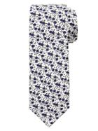 Banana Republic Mens Italian Cotton Micro Floral Tie Size One Size - White