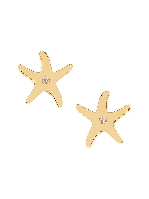 Banana Republic Womens Starfish Stud Earring Gold Size One Size