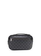 Banana Republic Mens Luxe Finds   Louis Vuitton Damier Graphite Ambler Belt Bag Black & Ecru Size One Size