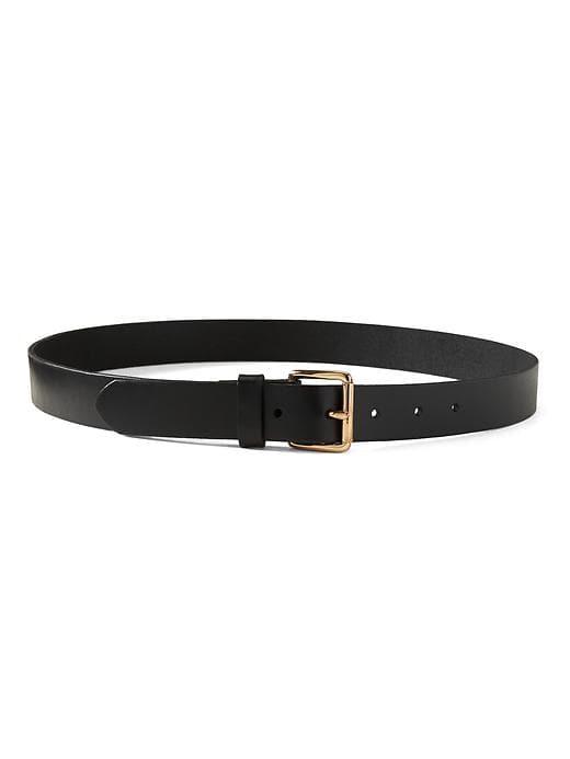Banana Republic Womens Leather Trouser Belt Black Size S