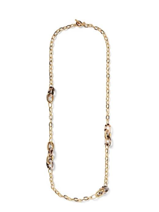 Banana Republic Womens Tokyo Tortoise Layer Necklace Tortoise Size One Size