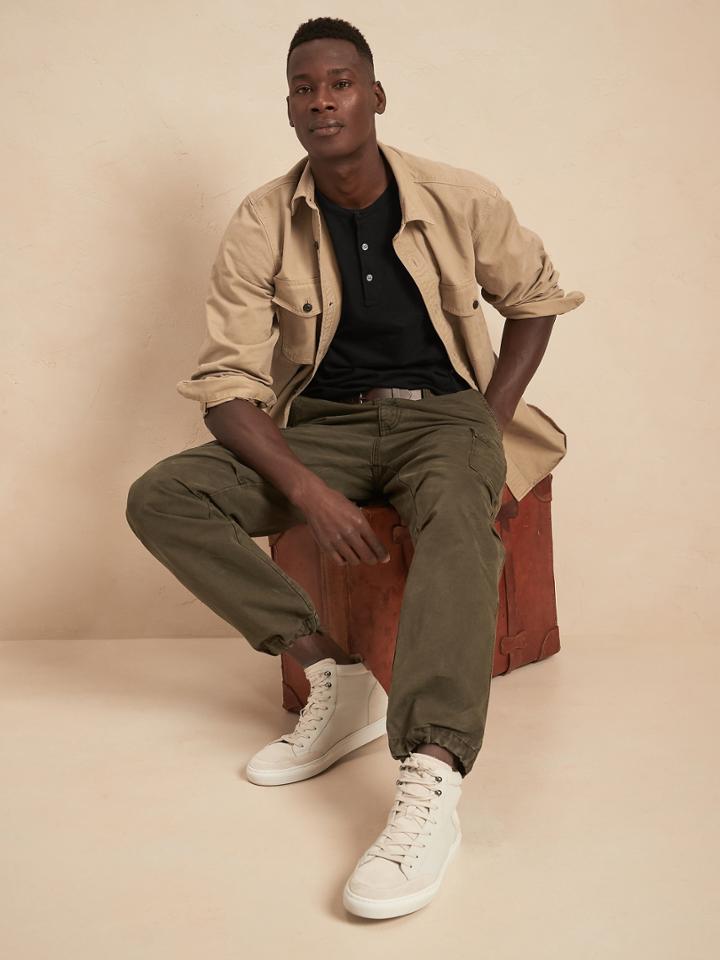 Organic Cotton Soft Wash Henley T-shirt