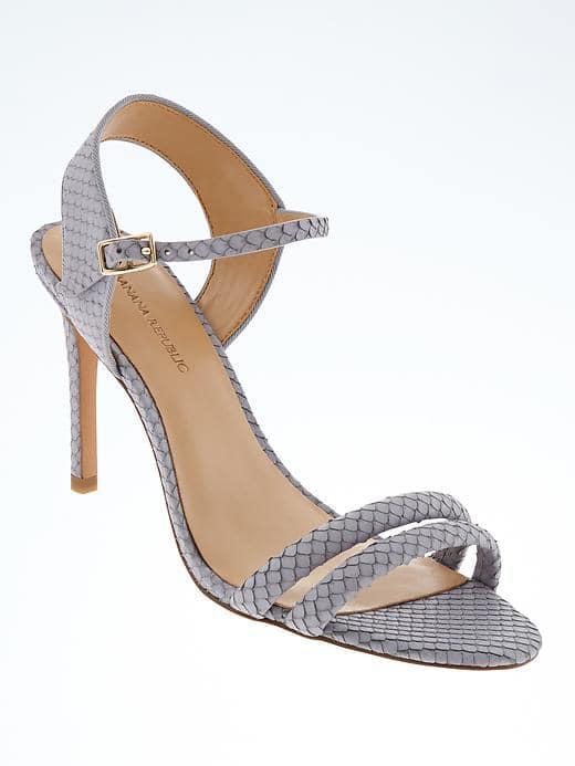 Banana Republic Double Strap High Heel Sandal - Pale Blue