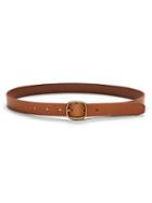 Banana Republic Centerbar Italian Leather Belt Size L - Honey Brown