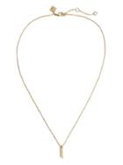 Banana Republic Womens Pave Linear Pendant Necklace Gold Size One Size