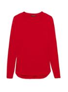 Banana Republic Womens Luxespun Curved Hem T-shirt Ultra Red Size Xs