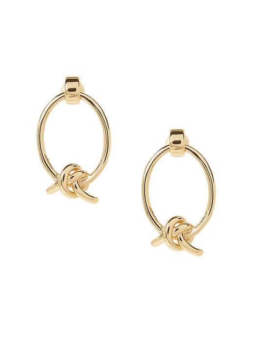Banana Republic Nautical Knot Drop Earring - Gold