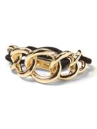 Banana Republic Womens Metal Chain Hair Tie Gold Size One Size