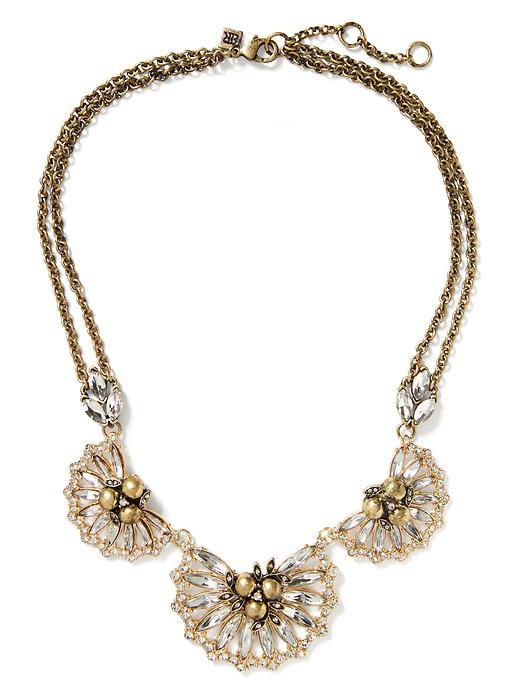 Banana Republic Pearl Navette Necklace Size One Size - Mixed Metal