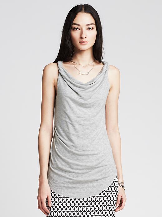 Banana Republic Twisted Cowl Tank Size Xs - Heather Gray