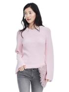 Banana Republic Womens Bell Sleeve Pullover Sweater - Light Pink