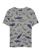 Banana Republic Shark Printed T-shirt