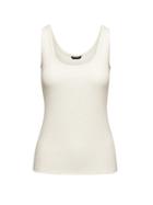 Banana Republic Womens Soft Jersey Rib-knit Tank White Size Xs