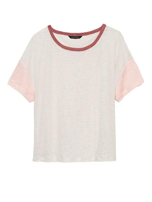 Banana Republic Linen Cropped T-shirt