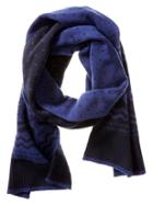 Banana Republic Mens Patterned Scarf Size One Size - Navy
