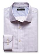 Banana Republic Mens Camden-fit Non-iron Orange Check Shirt Orange Size M