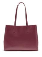 Banana Republic Womens Italian Leather East-west Tote Oxblood Red Size One Size
