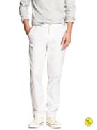 Banana Republic Mens Factory Aiden Fit Chino Size 29w 32l - White