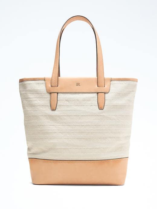 Banana Republic Mens Cotton Tote Bag - Natural