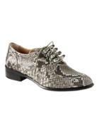 Banana Republic Womens Bow Oxford - Snake Effect Leather