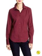 Banana Republic Factory Poplin Shirt Size L - Garnet