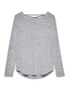 Banana Republic Womens Luxespun Lace-up T-shirt Light Gray Size S