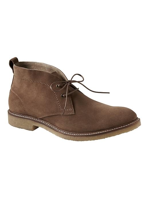 Banana Republic Mens Darrien Suede Chukka Boot Coconut Husk Size 12
