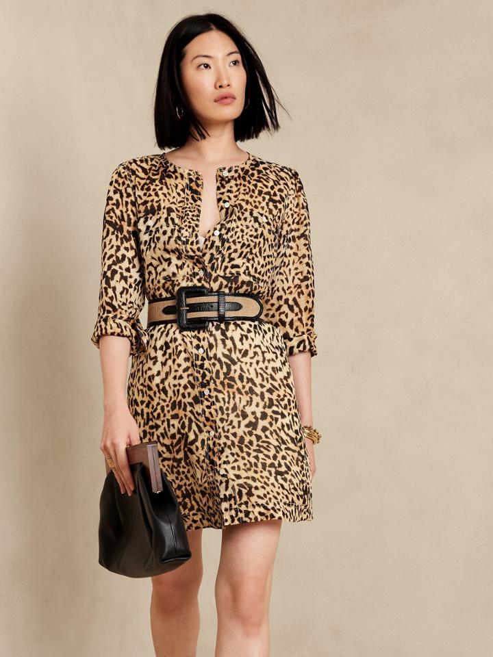 Petite Ramie Shirt Dress