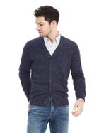 Banana Republic Mens Run In Slub Cardigan - Preppy Navy