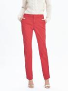 Banana Republic Womens Straight Fit Chino Size 0 Regular - Dark Coral