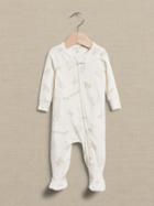 Brushed Footed One-piece For Baby