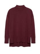 Banana Republic Womens Machine-washable Wool-cashmere Sweater Tunic Burgundy Size Xxs