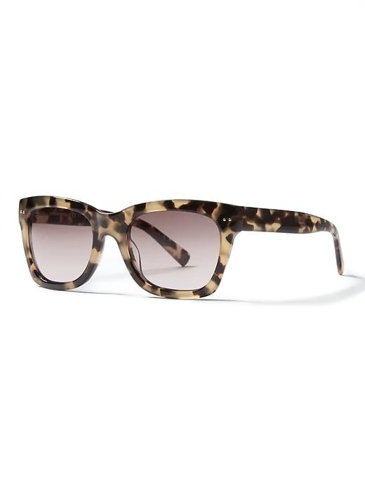Banana Republic Womens Margeaux Sunglasses Almond Size One Size