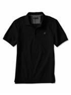 Banana Republic Branded Pique Polo Shirt - Black
