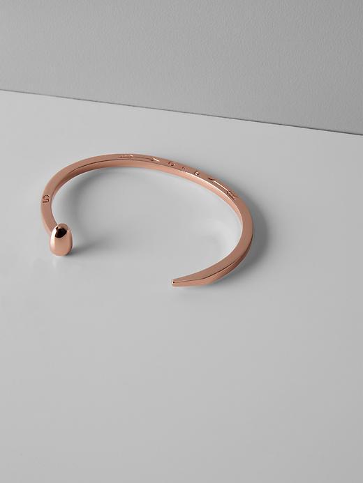 Banana Republic Giles &amp; Brother Rose Gold Skinny Railroad Spike Cuff Size One Size - Rose Gold