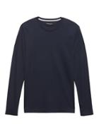 Banana Republic Mens Luxury-touch Crew-neck T-shirt Navy Size Xxs