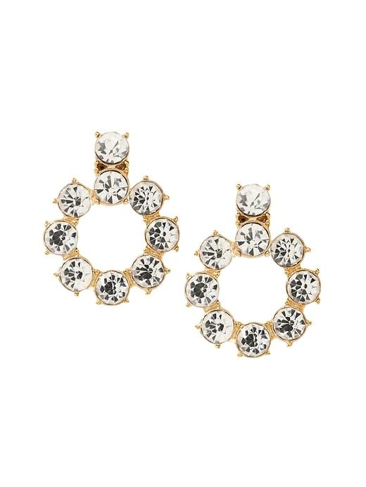 Banana Republic Womens Crystal Link Drop Earring Gold Size One Size