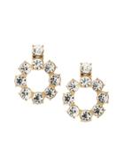 Banana Republic Womens Crystal Link Drop Earring Gold Size One Size