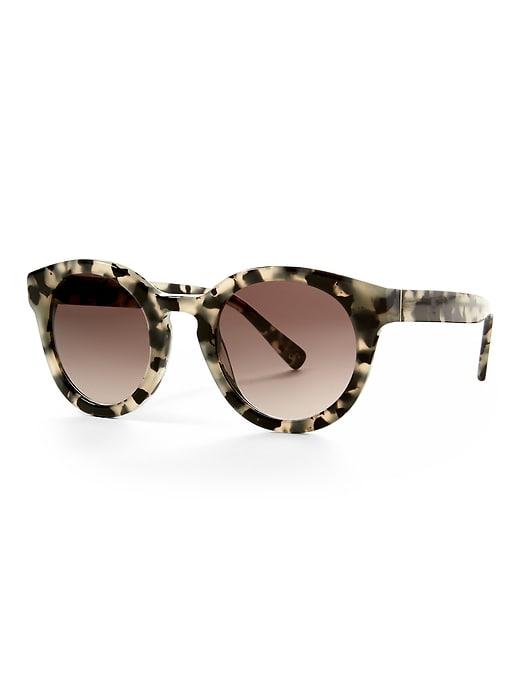 Banana Republic Womens Satya Sunglasses White Size One Size