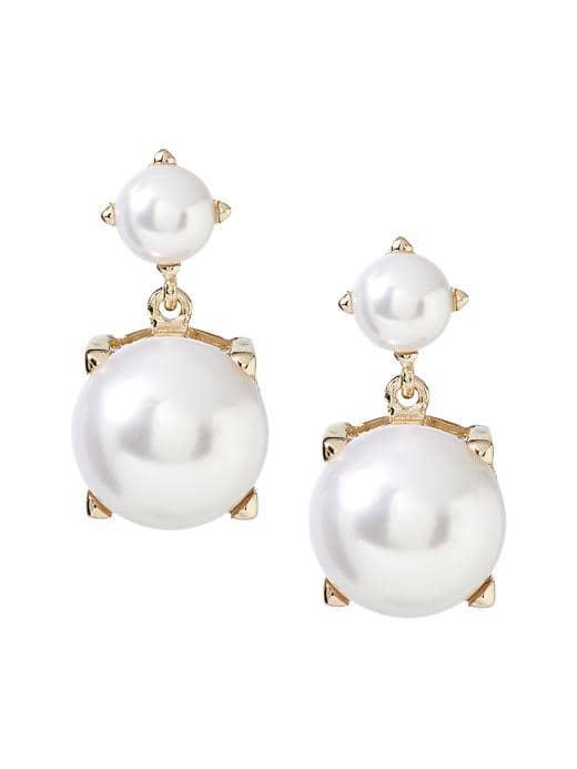 Banana Republic Modern Pearl Drop Earring - Pearl