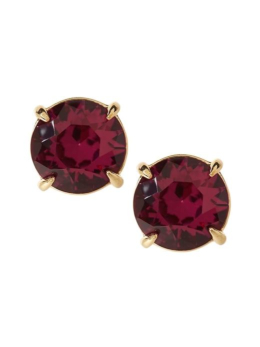Banana Republic Womens Birthstone Stud Earring October - Tourmaline Pink - Tourmaline Pink Size One Size