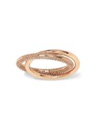 Banana Republic Womens Pave Link Ring Rose Gold Size 5